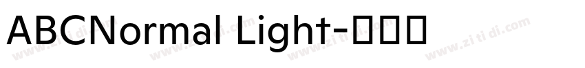 ABCNormal Light字体转换